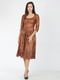 Сукня коричнева з візерунком | 5797103 | фото 4
