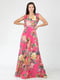 Сукня рожева в квітковий принт | 5797354 | фото 3