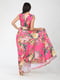 Платье розовое в цветочный принт | 5797354 | фото 6