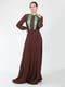 Платье коричневое с узором | 5797370 | фото 4