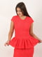 Платье кораллового цвета с узором | 5797381 | фото 2