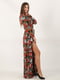 Сукня комбінованого кольору в квітковий принт | 5798180 | фото 4