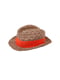 Шляпа бежево-коричневая в узор | 5792982