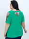 Блуза зелена в принт | 5801879 | фото 2