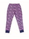 Брюки пижамные фиолетовые в анималистичный принт | 5804644 | фото 2