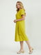 Платье горчичного цвета с цветочным принтом | 5805306 | фото 2