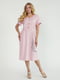 Платье розовое с цветочным принтом | 5805307