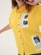 Рубашка желтая с декором | 5807091 | фото 2