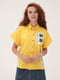 Рубашка желтая с декором | 5807091 | фото 4