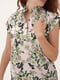 Блуза бежевая с принтом | 5807108 | фото 6