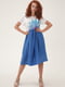 Платье голубое с рисунком | 5807112 | фото 3