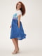 Платье голубое с рисунком | 5807112 | фото 5