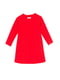 Платье красное с принтом утепленное | 5805664 | фото 2