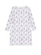 Рубашка ночная белая с цветочным принтом | 5806512 | фото 2