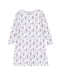 Рубашка ночная белая с цветочным принтом | 5806512