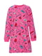 Платье розовое с принтом утепленное | 5806515 | фото 2