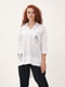 Рубашка-туника белая с рисунком | 5776858 | фото 4