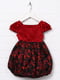 Сукня бордового кольору в принт | 5787454 | фото 2