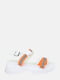 Босоніжки білі зі вставками-смужками | 5802557 | фото 4