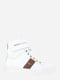 Ботинки белые с декором-логотипом | 5808120 | фото 3