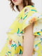 Блуза жовта з квітковим принтом | 5808468 | фото 2