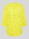 Блуза жовта з квітковим принтом | 5808728 | фото 4