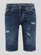 Шорты джинсовые темно-синие | 5808735 | фото 4