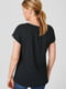 Блуза черная с принтом | 5808758 | фото 2
