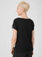 Блуза черная с принтом | 5809074 | фото 2