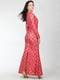 Сукня червона з візерунком | 5793637 | фото 2