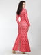 Платье красное с узором | 5793637 | фото 3