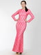 Платье розовое с узором | 5793638 | фото 2