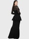 Платье черное с узором | 5793704 | фото 5