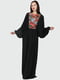 Сукня чорна з квітковою вишивкою | 5796371 | фото 2