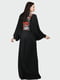 Платье черное с цветочной вышивкой | 5796371 | фото 3