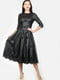 Сукня чорна з декором | 5797101 | фото 6