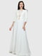 Сукня біла з візерунком | 5797333 | фото 2
