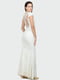 Платье белое с узором | 5798046 | фото 6