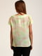Блуза комбинированного цвета в принт | 5810328 | фото 3