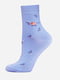 Шкарпетки блакитні в принт | 5697958