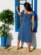 Сукня синя у принт | 5818129 | фото 3