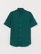 Рубашка зеленая в горошек | 5819015