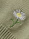 Джемпер кольору хакі з квітковим малюнком | 5819521 | фото 2