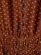 Блуза коричневая в горошек | 5819605 | фото 2