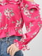 Блуза рожева в квітковий принт | 5818601 | фото 4
