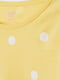 Лонгслив желтый в горошек | 5820515 | фото 2