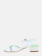 Босоніжки біло-зелені | 5821102 | фото 2