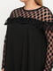 Платье А-силуэта черное в горошек | 5823143 | фото 3