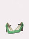 Туфли зеленые с анималистическим узором | 5824320 | фото 2