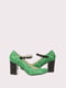 Туфли зеленые с анималистическим узором | 5824320 | фото 3